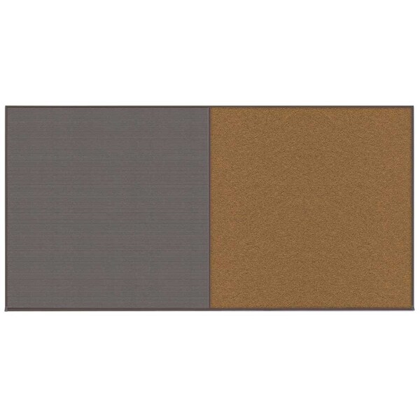Enclosed Corkboard, 1 Door, 18"x24", 4" Fra